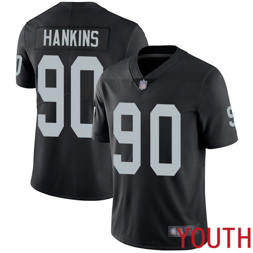 Oakland Raiders Limited Black Youth Johnathan Hankins Home Jersey NFL Football 90 Vapor Jersey